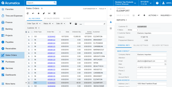 Acumatica 2018 R2 | Acumatica Cloud ERP Acumatica 2018 R2 | Acumatica Cloud ERP